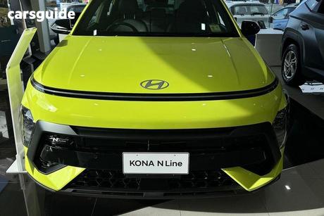 Yellow 2025 Hyundai Kona Wagon Hybrid Elite N Line