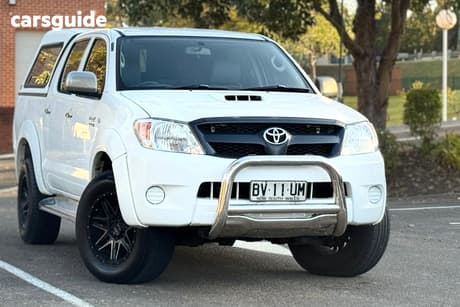 White 2007 Toyota Hilux Dual Cab Pick-up Sr (4X4)