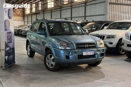 Blue 2006 Hyundai Tucson SUV CITY