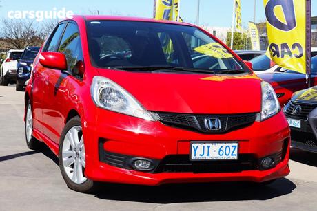 Red 2013 Honda Jazz Hatchback Vibe-S