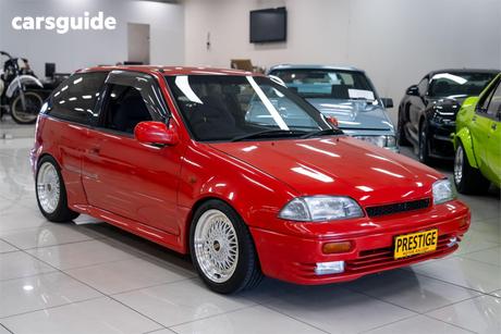 Red 1995 Suzuki Swift Coupe Gti