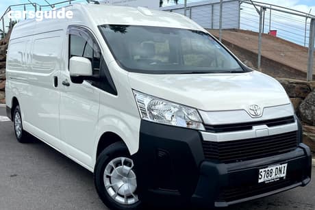 White 2022 Toyota HiAce Van Slwb Barn Door