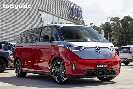 Red 2025 Volkswagen ID. Buzz Wagon Gtx Lwb 4Motion