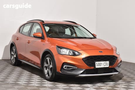 Orange 2019 Ford Focus Hatchback Active