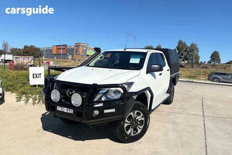 White 2017 Mazda BT-50 Dual Cab Chassis Xt (4X4)