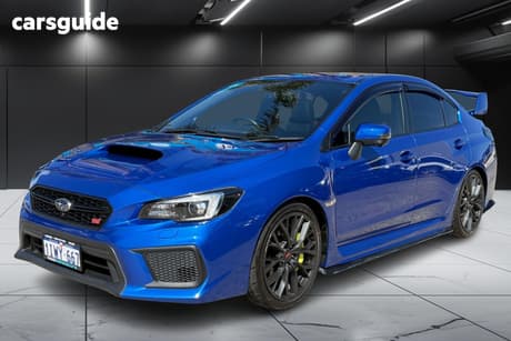 Blue 2019 Subaru WRX Sedan Sti Premium (Awd)
