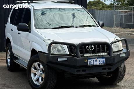White 2005 Toyota Landcruiser SUV PRADO GXL (4X4) KZJ120R
