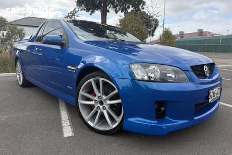 Blue 2009 Holden Commodore Utility Sv6