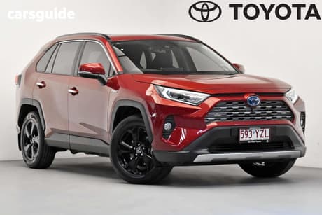 Red 2019 Toyota RAV4 Wagon Cruiser Awd Hybrid