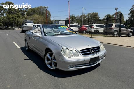 Silver 2003 Mercedes-Benz CLK320 Cabriolet Elegance