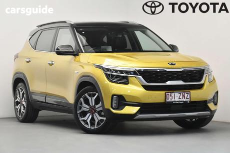 Yellow 2020 Kia Seltos Wagon Gt Line (Awd)