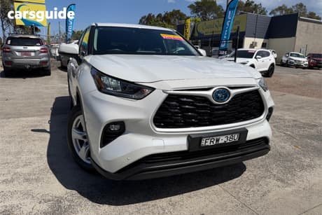 White 2022 Toyota Kluger Wagon Gx Hybrid Awd