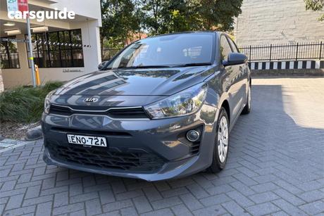 Grey 2021 Kia RIO Hatchback Sport
