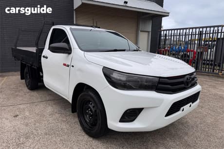 White 2017 Toyota Hilux Cab Chassis Workmate