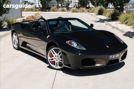 Black 2008 Ferrari F430 Convertible Spider