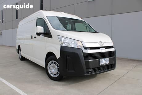 White 2022 Toyota HiAce Van Slwb