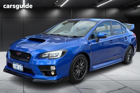 Blue 2015 Subaru WRX Sedan Sti