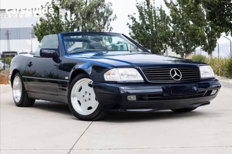 Blue 1996 Mercedes-Benz SL500 Convertible