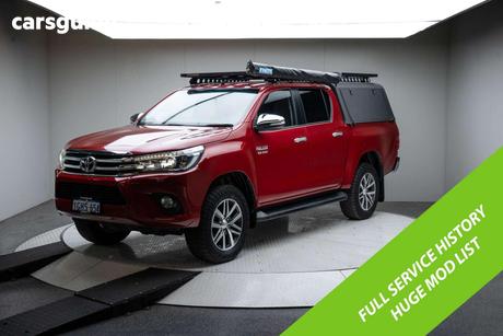 Red 2017 Toyota Hilux Dual Cab Utility Sr5 (4X4)