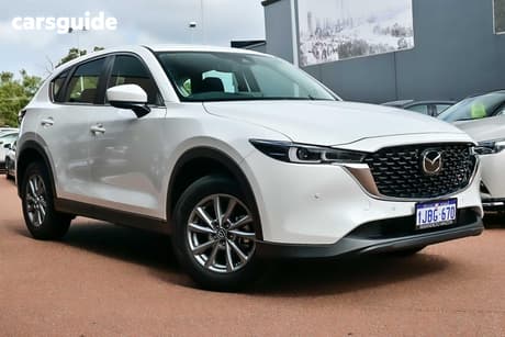 White 2025 Mazda CX-5 Wagon G25 Maxx Sport (Fwd)