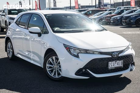White 2025 Toyota Corolla Hatchback Sx Hybrid