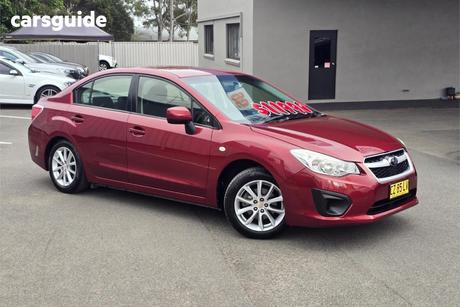 Red 2014 Subaru Impreza Sedan 2.0I (Awd)