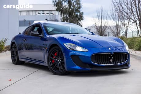 Blue 2012 Maserati Granturismo Coupe M/C Stradale