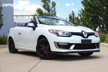 White 2014 Renault Megane Cabriolet Gt-Line