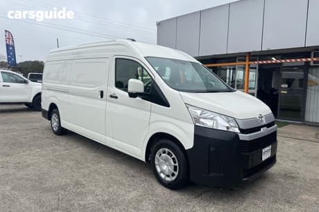 White 2020 Toyota HiAce Van Slwb