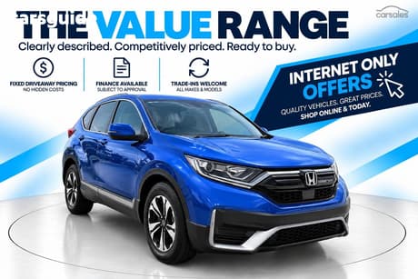 Blue 2021 Honda CR-V Wagon Vti (2Wd) 5 Seats