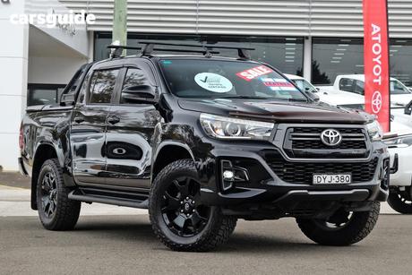 Black 2018 Toyota Hilux Dual Cab Utility Rogue (4X4)