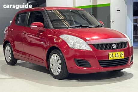 Red 2013 Suzuki Swift Hatchback Gl