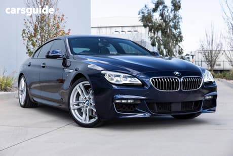 Blue 2015 BMW 640I Coupe Gran Coupe