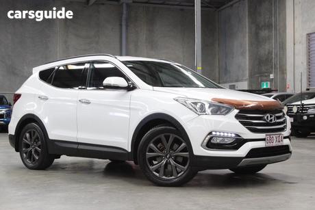 White 2017 Hyundai Santa FE Wagon Active X