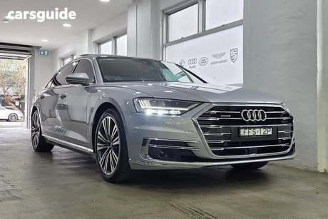 Silver 2020 Audi A8 Sedan 55 Tfsi Quattro Lwb (Hybrid)