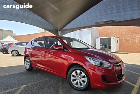 Red 2017 Hyundai Accent Hatchback Active