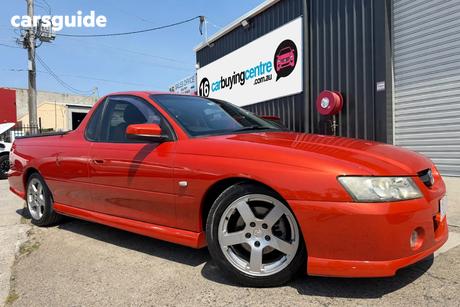 Orange 2006 Holden Commodore Utility Sv6