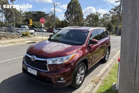 Red 2015 Toyota Kluger Wagon Gxl (4X4)