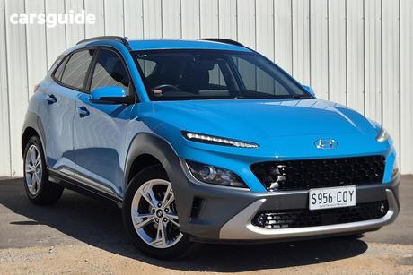 Blue 2022 Hyundai Kona Wagon Elite (Fwd)