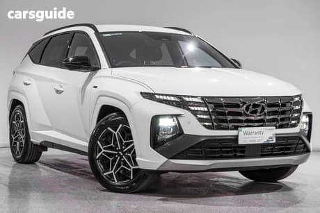 White 2022 Hyundai Tucson Wagon Elite N Line (Awd)