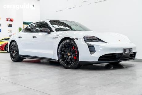 White 2022 Porsche Taycan Coupe Gts