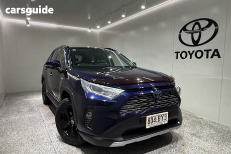 Blue 2021 Toyota RAV4 Wagon Cruiser (Awd) Hybrid