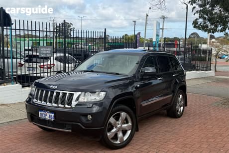 Grey 2012 Jeep Grand Cherokee Wagon Overland (4X4)