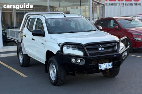 White 2022 Mitsubishi Triton Ute Tray GLX