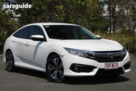 White 2016 Honda Civic Sedan Vti-L