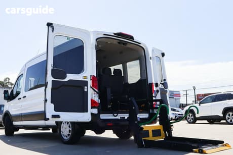 White 2021 Ford Transit Bus 410L (Rwd) Srw