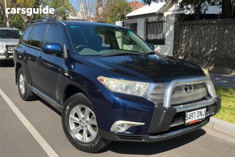 Blue 2012 Toyota Kluger Wagon Kx-R (4X4) 7 Seat