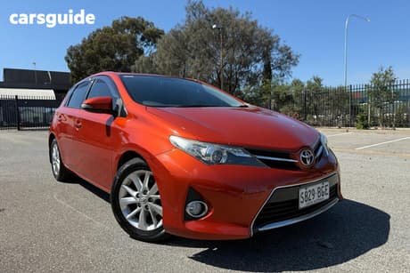 Orange 2015 Toyota Corolla Hatchback Ascent Sport