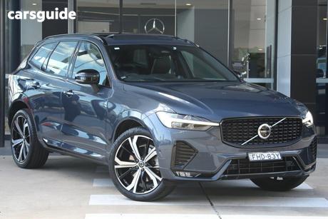 Blue 2023 Volvo XC60 Wagon Ultimate B6 Dark Mhev