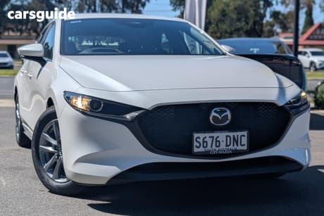 White 2026 Mazda Mazda3 Hatchback G20 Pure